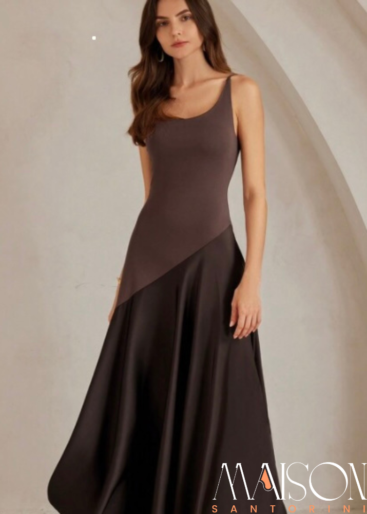 Vestido Santorini Cravo