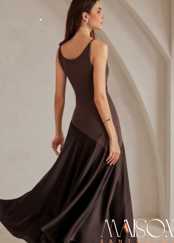 Vestido Santorini Cravo