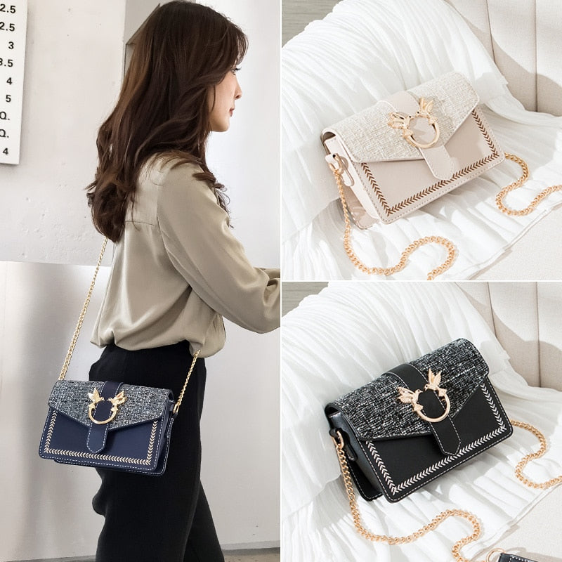 Bolsa Santorini Birds - Preto
